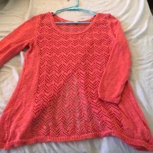 3/4 sleeve layering sweater